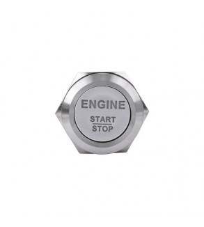 Buton cu Led  din aluminiu 12V , 19mm Cod: TLB241