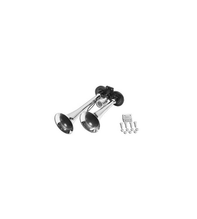 Claxon 2 trompete 12-24V pentru compresor aer Cod: DISBS76