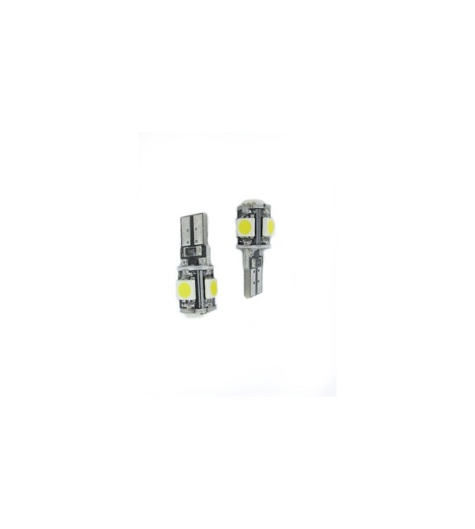 Bec Led T10 5 SMD 5050 Canbus culoare Alb 12V HL Bec Led T10 5 SMD 5050 Canbus culoare Alb 12V HL
