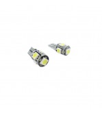 Bec Led T10 5 SMD 5050 Canbus culoare Alb 12V HL