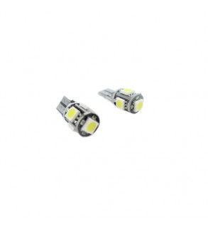 Bec Led T10 5 SMD 5050 Canbus culoare Alb 12V HL