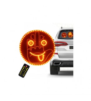 Panou LED tip emoticon zambaret , programabil, cu afisaje personalizabile controlate din telecomanda 12 gesturi Cod: FS-1804