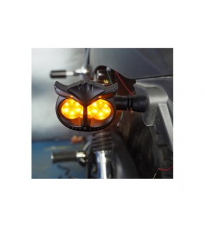 Semnalizare moto 12V cu functie de lumina de zi alba si semnalizare galbena Cod: ZC-MOTOY