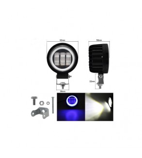 Proiector LED cu Angel Eyes DRL lumina alba 30W  Cod: ZC-4RO