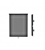 Parasolar retractabil folie geam neagra cu ventuze, Super Dark  Black  63x130cm Cod: KNG-94997