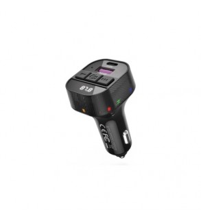 Modulator MP3 SMART cu functie handsfree auto Bluetooth V5.3 si incarcator auto USB-C PD30W + USB-A Cod: XO-BCC17