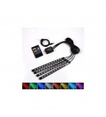Kit interior LED 12 SMD RGB cu telecomanda si aplicatie BTT  22cm Cod: JS01-5V