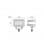Proiector LED cu lumina de zi LED  45W  combo  12V-24V   Cod: HH-1-45
