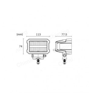Proiector LED cu lumina de zi LED  45W  combo  12V-24V   Cod: HH-1-45