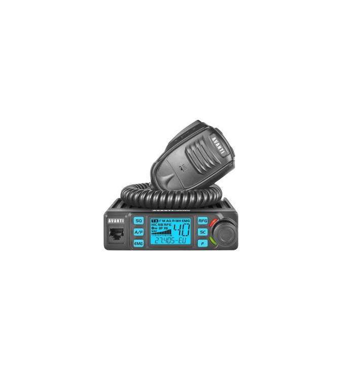Statie CB AVANTI Delta PRO, SQL-ASQ, voltaj 12-24V, VOX, Roger Beep, RF Gain, Multi-color Statie CB AVANTI Delta PRO, SQL-ASQ, voltaj 12-24V, VOX, Roger Beep, RF Gain, Multi-color