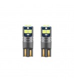 Bec T10 6SMD 3030 12V Canbus 400 lumen Lumina alba Cod: HH022