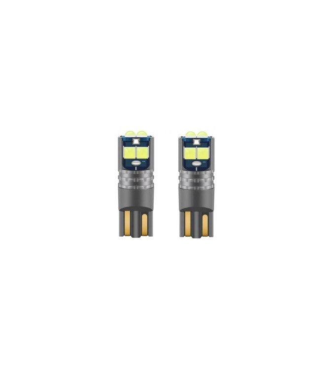 Bec T10 6SMD 3030 12V Canbus 400 lumen Lumina alba Cod: HH022