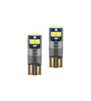 Bec T10 6SMD 3030 12V Canbus 400 lumen Lumina alba Cod: HH022