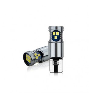 Bec T10 18SMD 2016 12V  Canbus 400 lumen  Lumina alba  Cod: HH023