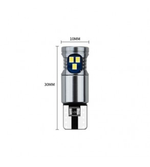Bec T10 18SMD 2016 12V  Canbus 400 lumen  Lumina alba  Cod: HH023