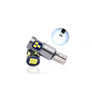 Bec T10 18SMD 2016 12V  Canbus 400 lumen  Lumina alba  Cod: HH023
