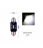 Bec sofit 36mm SMD 1860  12V  Canbus  300 lumen Lumina alba Cod: HH029
