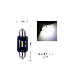 Bec sofit 36mm SMD 1860  12V  Canbus  300 lumen Lumina alba Cod: HH029