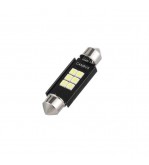 Bec sofit 36mm 6SMD 3030 12V  Canbus 300 lumen Lumina alba Cod: HH032