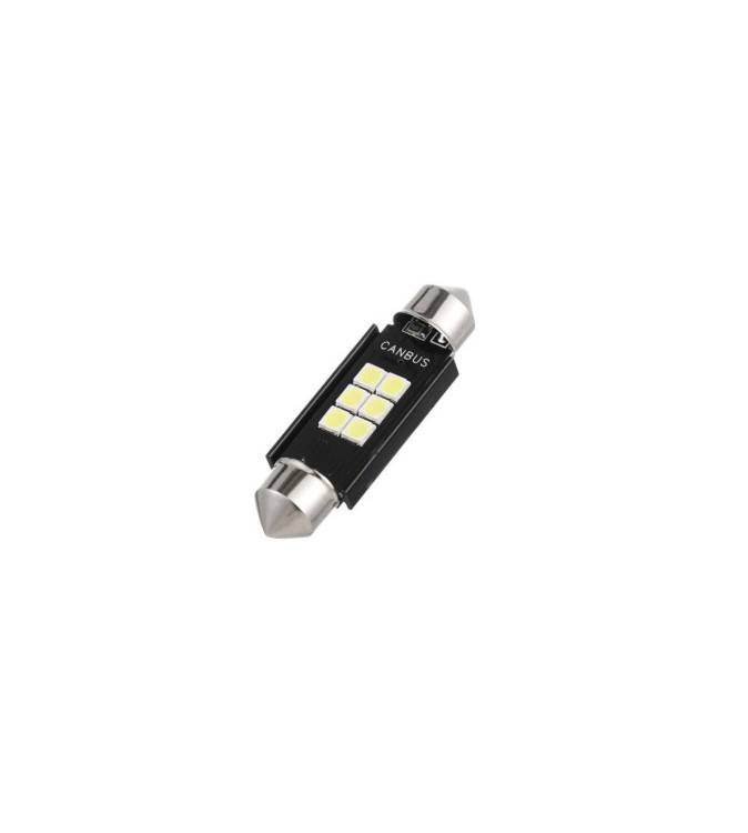 Bec sofit 36mm 6SMD 3030 12V  Canbus 300 lumen Lumina alba Cod: HH032