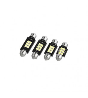 Bec sofit 36mm 6SMD 3030 12V  Canbus 300 lumen Lumina alba Cod: HH032