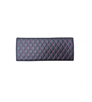 Covoras tunel  material mocheta  Negru cusatura rosie 25x60cm