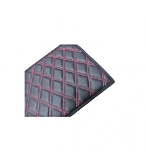 Covoras tunel  material mocheta  Negru cusatura rosie 25x60cm