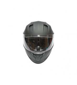 Casca moto integrala negru mat cu viziera transparenta si ochelari de soare, marimea L Arcane II Cod: DISTM82
