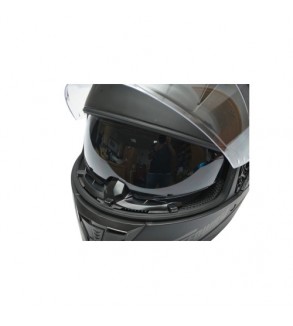 Casca moto integrala negru mat cu viziera transparenta si ochelari de soare, marimea L Arcane II Cod: DISTM82
