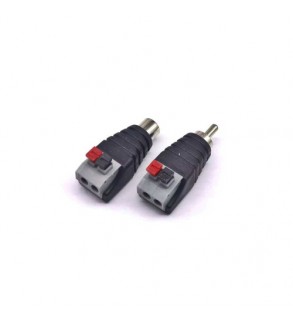 Mufa RCA  mama - tata  cu terminal push