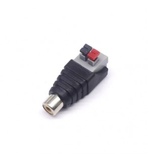 Mufa RCA  mama - tata  cu terminal push