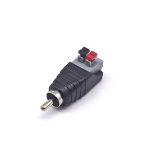 Mufa RCA  mama - tata  cu terminal push