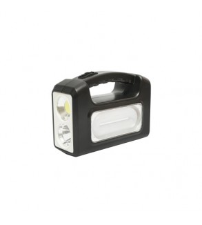 Kit iluminat portabil LED cu 3 becuri-proiector, panou solar si baterie 6V, 4.5 Ah pentru pescuit camping GD-7COB Cod: DISLK19