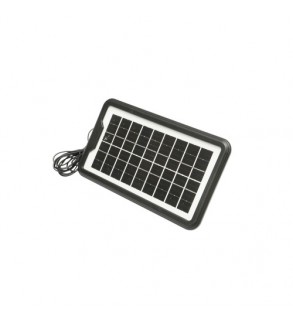 Kit iluminat portabil LED cu 3 becuri-proiector, panou solar si baterie 6V, 4.5 Ah pentru pescuit camping GD-7COB Cod: DISLK19