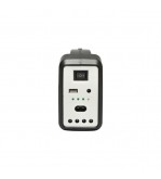 Kit iluminat portabil LED cu 3 becuri-proiector, panou solar si baterie 6V, 4.5 Ah pentru pescuit camping GD-7COB Cod: DISLK19