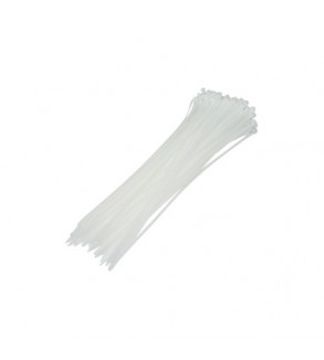 Set 100 coliere plastic 4.8x360mm, albe Cod: BK80302