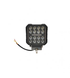 Proiector patrat LED cu DRL 9-80V, 48W, alb-galben, carcasa aluminiu IP67 Cod: DISPV94