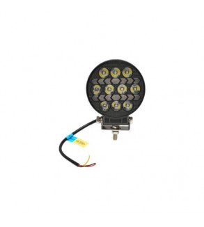Proiector rotund LED cu DRL 9-80V, 36W, alb-galben, carcasa aluminiu IP67   Cod: DISPV90