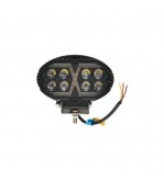 Proiector oval LED cu DRL 9-80V, 24W, alb-galben, carcasa aluminiu IP67 Breckner Germany Cod: DISPV95