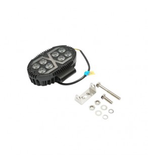 Proiector oval LED cu DRL 9-80V, 24W, alb-galben, carcasa aluminiu IP67 Breckner Germany Cod: DISPV95