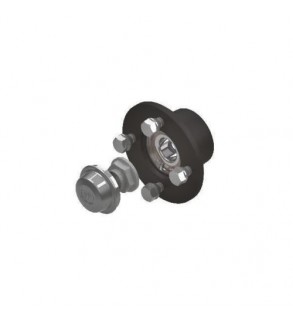 Butuc roata remorca 4x100 cu prezoane M12x1.5 si capac protectie Cod: HC-0203