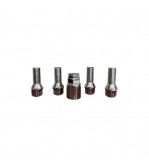 Set 4 prezoane antifurt roti forma conica M14x1.5 si  cheie