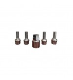 Set 4 prezoane antifurt M12x1.5  con rotund si cheie