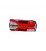 Lampa stop 305x132, 7 functii, ceata, mers inapoi, semnalizare dinamica, mufa 7 pini, stanga, incolor Cod: LZD 2302