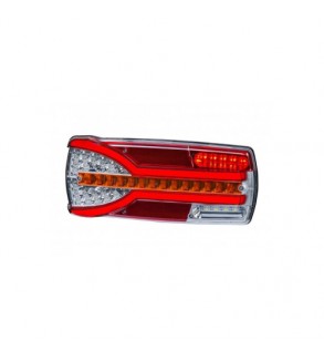 Lampa stop 305x132, 7 functii, ceata, mers inapoi, semnalizare dinamica, mufa 7 pini, stanga, incolor Cod: LZD 2302