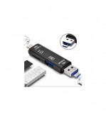 Cititor carduri memorie 5in1 USB, Tip C, Micro-USB MIV