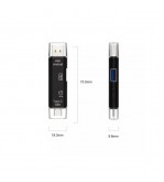 Cititor carduri memorie 5in1 USB, Tip C, Micro-USB MIV