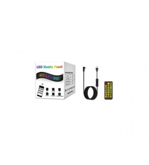Afisaj LED programabil Eyes Devil, control Bluetooth si telecomanda, USB 5V, 102x348mm  Cod: FST-EY2064