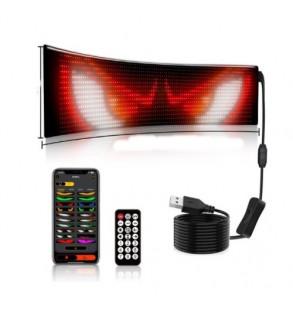 Afisaj LED programabil Eyes Devil, control Bluetooth si telecomanda, USB 5V, 192x898mm  Cod: FST-EY 1696