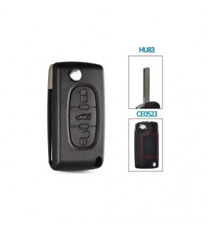 Carcasa telecomanda compatibila Peugeot - Citroen  , cu lamela, Cod: 1112-VA2